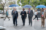Barcelona - The Foreign Minister Albares visits Barcelona