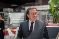 Barcelona - The Foreign Minister Albares visits Barcelona