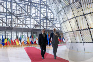Prime Minister Keir Starmer meets Charles Michel