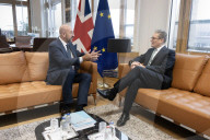 Prime Minister Keir Starmer meets Charles Michel
