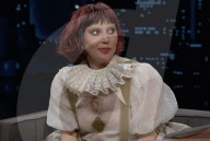 Lady Gaga sur le plateau de l'émission "Jimmy Kimmel Live!" à Los Angeles