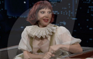 Lady Gaga sur le plateau de l'émission "Jimmy Kimmel Live!" à Los Angeles