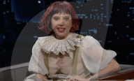 Lady Gaga sur le plateau de l'émission "Jimmy Kimmel Live!" à Los Angeles