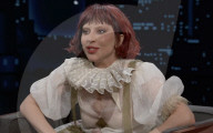 Lady Gaga sur le plateau de l'émission "Jimmy Kimmel Live!" à Los Angeles