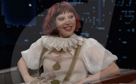 Lady Gaga sur le plateau de l'émission "Jimmy Kimmel Live!" à Los Angeles