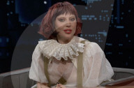 Lady Gaga sur le plateau de l'émission "Jimmy Kimmel Live!" à Los Angeles