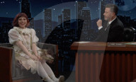 Lady Gaga sur le plateau de l'émission "Jimmy Kimmel Live!" à Los Angeles