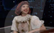 Lady Gaga sur le plateau de l'émission "Jimmy Kimmel Live!" à Los Angeles