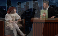 Lady Gaga sur le plateau de l'émission "Jimmy Kimmel Live!" à Los Angeles