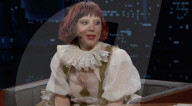 Lady Gaga sur le plateau de l'émission "Jimmy Kimmel Live!" à Los Angeles