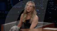 Jennifer Aniston dans le talk-show Jimmy Kimmel Live !