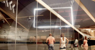 Modular spectator and team terminal for flying car racing