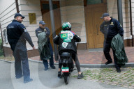 Femen activists protest Iran and its dark alliance with Russia