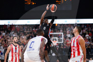 Match de basketball Euroleague opposant Paris Basket à l'Etoile Rouge Belgrade (77-80) à l'Adidas Arena de Paris