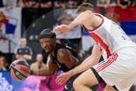 Match de basketball Euroleague opposant Paris Basket à l'Etoile Rouge Belgrade (77-80) à l'Adidas Arena de Paris