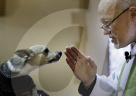 Selsey Animal Blessing Service in Selsey, UK.