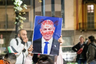 Torino, fiaccolata Palestina libera, Libano libero presso Piazza Castello