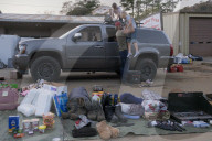 Civilians donate to Hurricane victims