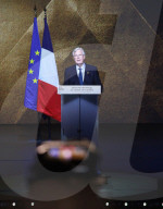 Cérémonie en hommage aux victimes de l'attentat du 7 octobre organisée par le CRIF à Paris