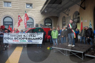 Bologna - Sciopero lavoratori settore trasporti dopo morte operaio sotto treno