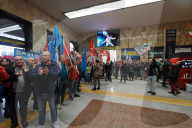 Bologna - Sciopero lavoratori settore trasporti dopo morte operaio sotto treno