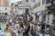 Roma, Turisti al centro di Roma