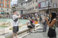 Roma, Turisti al centro di Roma