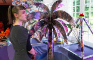 Lauren Halsey: emajendat exhibition at Serpentine South gallery, London, UK.