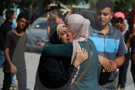 Gazans mourn at al Aqsa Martyrs hospital