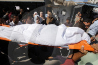 Gazans mourn at al Aqsa Martyrs hospital