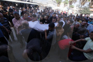 Gazans mourn at al Aqsa Martyrs hospital