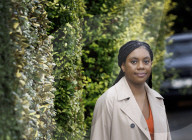 Conservative party leadership contender Kemi Badenoch leaves her south London home.