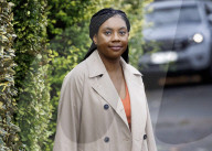 Conservative party leadership contender Kemi Badenoch leaves her south London home.
