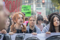 Corteo Climate Strike di Fridays for future contro il cambiamento climatico 