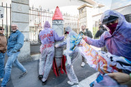 Corteo Climate Strike di Fridays for future contro il cambiamento climatico 