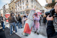 Corteo Climate Strike di Fridays for future contro il cambiamento climatico 