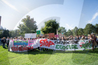 Corteo Climate Strike di Fridays for future contro il cambiamento climatico 