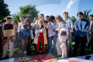 Corteo Climate Strike di Fridays for future contro il cambiamento climatico 