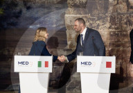 Giorgia Meloni arriva al vertice Med9 a Cipro.