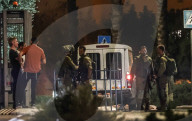 Israeli Security Forces Near The Site Of A Hezbollah's Drone Attack  - Israel
