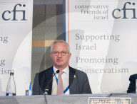 Conservative Friends of Israel panel discussion at the Conservative Party Conference, ICC, Birmingham, West Midlands,  UK.