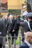 Milano - Deposizione di corone al Monumento ai piccoli martiri di Gorla