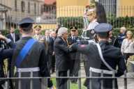 Milano - Deposizione di corone al Monumento ai piccoli martiri di Gorla