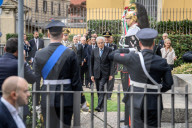 Milano - Deposizione di corone al Monumento ai piccoli martiri di Gorla
