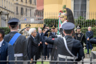 Milano - Deposizione di corone al Monumento ai piccoli martiri di Gorla