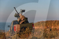 Mobile fire group of Ukrainian border guards protects sky over Odesa region