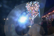 Award winning idols of Hindu goddess Durga