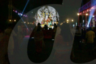 Award winning idols of Hindu goddess Durga