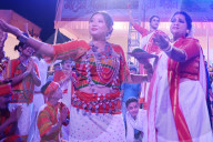 Award winning idols of Hindu goddess Durga