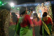 Award winning idols of Hindu goddess Durga